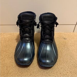 Sperry Metallic Blue Boots